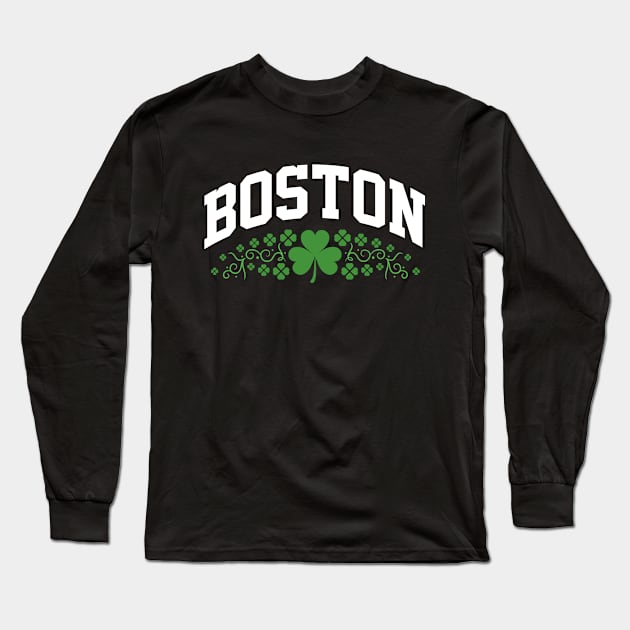 Boston irish Long Sleeve T-Shirt by monolusi